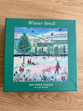 Galison 500 Piece ‘Winter Stroll’ Puzzle